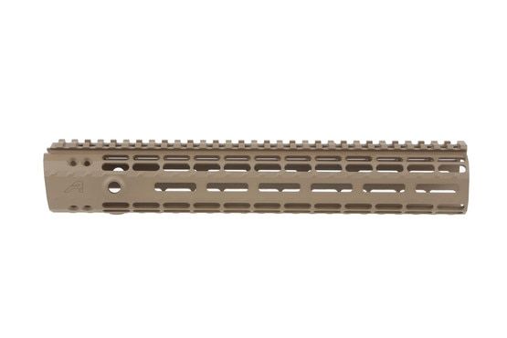 The Aero Precision 12in AR-15 Enhanced M-LOK Handguard comes in fde cerakote